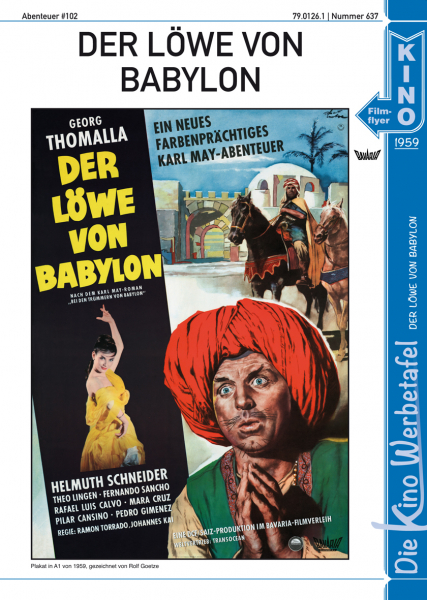 Kinowerbetafel #637 - Der Löwe von Babylon