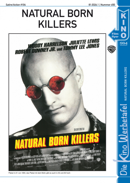 Kinowerbetafel #650 - Natural Born Killers