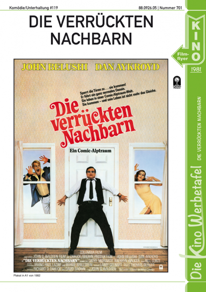 Kinowerbetafel #701 - Die verrückten Nachbarn