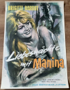 Liebesnächte mit Manina (Brigitte Bardot, 1962) - Plakat in A1, noch gerollt mit Manina